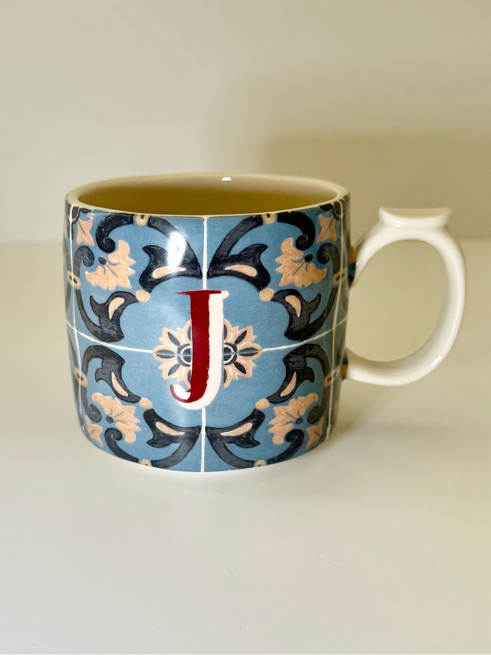 Anthropologie Mezze Monogram Mug, J